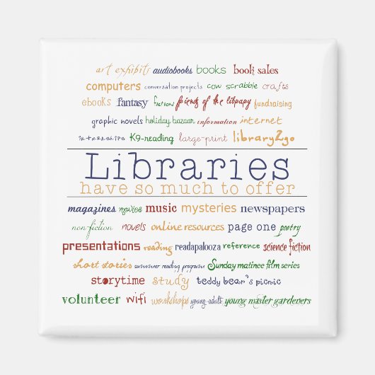 Bibliotheken - Farbe ändern Magnet (Vorne)