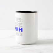 Bibliotheken, in denen SHHH ein Librarian Studies Zweifarbige Tasse (Mittel)