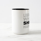 Bibliotheken, in denen SHHH Zweifarbige Tasse (Mittel)