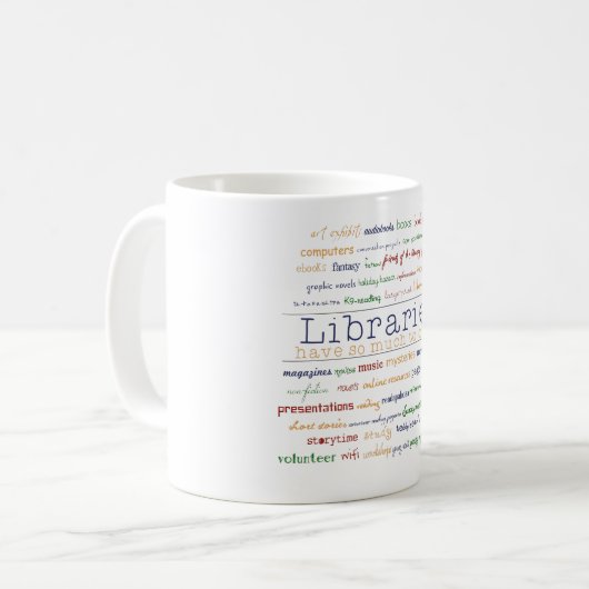 Bibliotheken Kaffeetasse (Vorderseite Links)