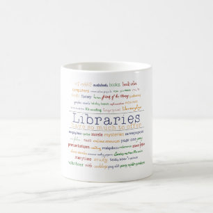 Bibliotheken Kaffeetasse