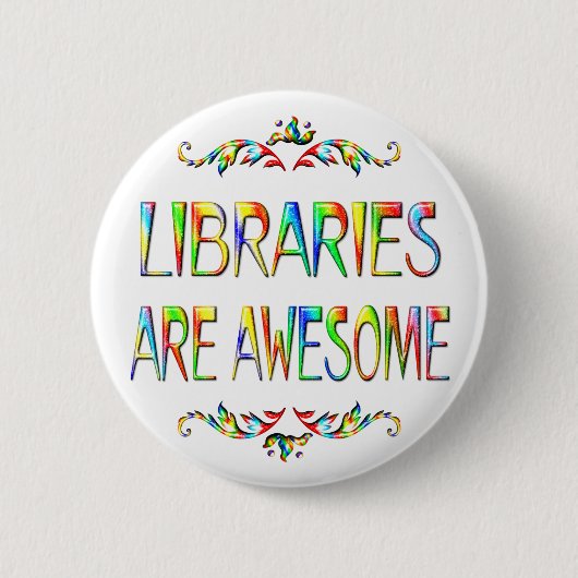 Bibliotheken sind fantastisch button (Vorderseite)
