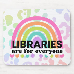 Bibliotheken sind für jede Regenbogenmäuse Mousepad