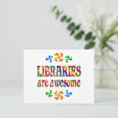 Bibliotheken sind Phantastisch Postkarte (Stehend Vorderseite)