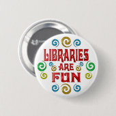 Bibliotheken sind SPASS Button (Vorne & Hinten)