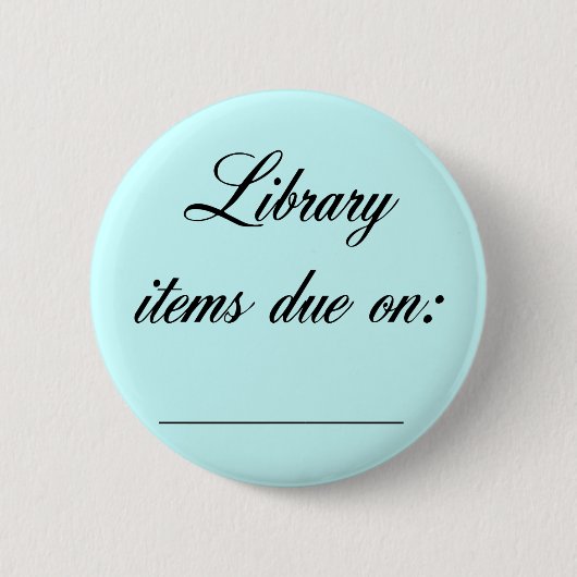 Bibliotheks-Abgabefrist-Erinnerung Button (Vorderseite)