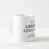 Bibliotheks-Assistent für Bücherliebhaber Custom Kaffeetasse (Vorderseite Links)