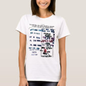 Bibliotheks-Briefmarken-T - T-Shirt (Vorderseite)