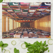 Bibliotheks-Buch-Regal-Geschirrtuch Küchentuch (Gefaltet)