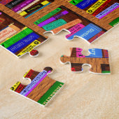 Bibliotheks-Buch-Regal-Muster für Leser Puzzle (Seite)
