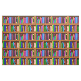 Bibliotheks-Buch-Regal-Muster für Leser Stoff