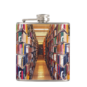 Bibliotheks-Bücher Flachmann