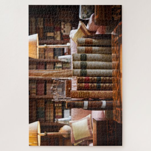 Bibliotheks-Bücherwurm an Hever Schloss - 20x30 - Puzzle (Vertikal)