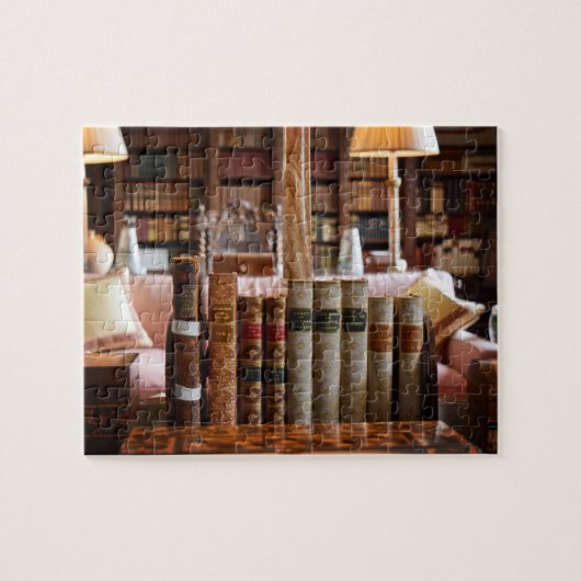 Bibliotheks-Bücherwurm an Hever Schloss - 8x10 - Puzzle (Horizontal)