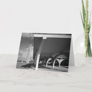 Bibliotheks-Eingangs-Bögen, Glockenturm im Karte