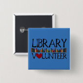 Bibliotheks-freiwillige Bücher - ändern Sie Farbe Button (Vorne & Hinten)