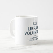 Bibliotheks-Freiwilliger Custom Kaffeetasse (Vorderseite Links)