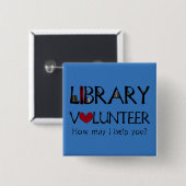 Bibliotheks-freiwilliger Helfer - ändern Sie Farbe Button (Vorne & Hinten)