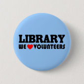 Bibliotheks-freiwilliger Knopf Button (Vorderseite)