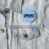 Bibliotheks-freiwilliger Knopf Button (Beispiel)