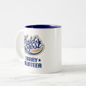 Bibliotheks-freiwilliges Geschenk Zweifarbige Tasse (Vorderseite Links)