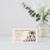 Bibliotheks-Gedicht-Zitatregular-Visitenkarte Visitenkarte (Stehend Vorderseite)