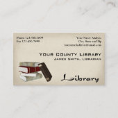 Bibliotheks-Geschäftskarte Visitenkarte (Vorderseite)