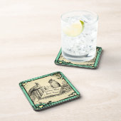 Bibliotheks-Geschenk. Getränkeuntersetzer (Rechte Seite)