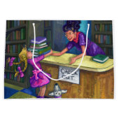 Bibliotheks-Karo heraus Große Geschenktüte (Vorderseite)