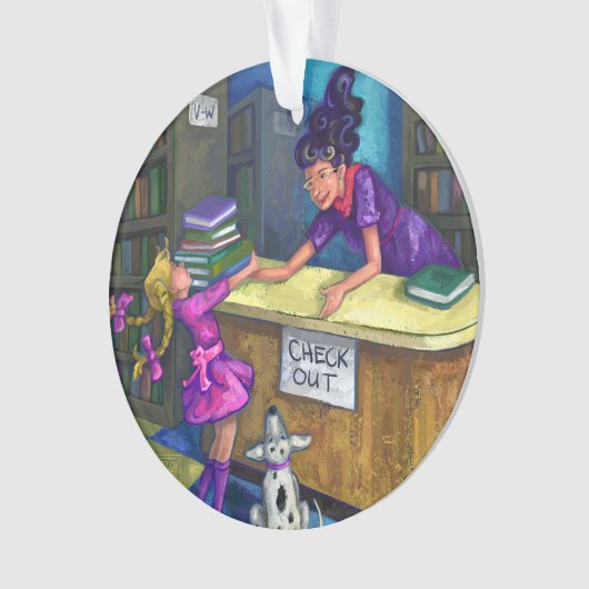 Bibliotheks-Karo heraus Ornament (Vorderseite)