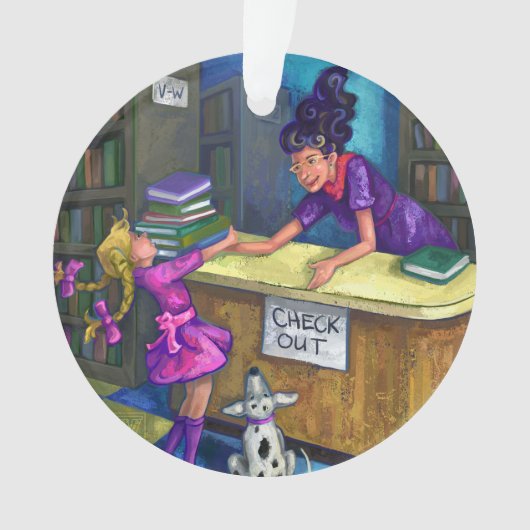 Bibliotheks-Karo heraus Ornament (Vorderseite)