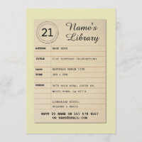 Bibliotheks-Karten-Buch-Geburtstags-Party-Autor