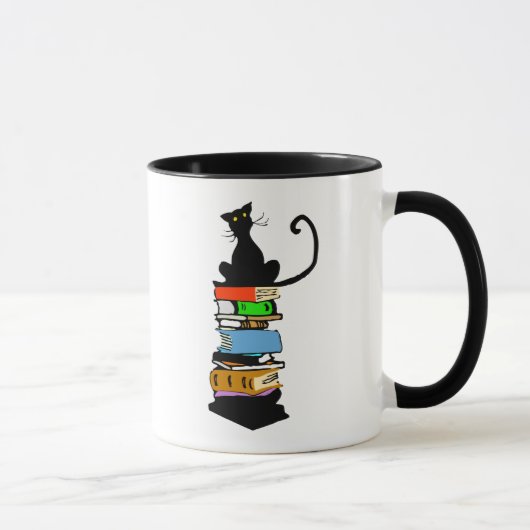 Bibliotheks-Katze Tasse (Rechts)