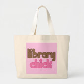 Bibliotheks-Küken-Taschen-Tasche Jumbo Stoffbeutel (Vorne)