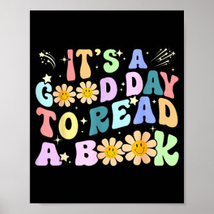 Bibliotheks-Leseliebhaber lustiger guter Tag, um e Poster