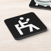 Bibliotheks-Leseraum Getränkeuntersetzer (Linke Seite)