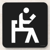 Bibliotheks-Leseraum Getränkeuntersetzer (Vorderseite)