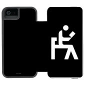 Bibliotheks-Leseraum Incipio iPhone Geldbeutel-Hülle (Folio Geöffnet)