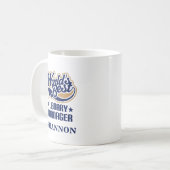 Bibliotheks-Manager-personalisiertes Kaffeetasse (Vorderseite Links)