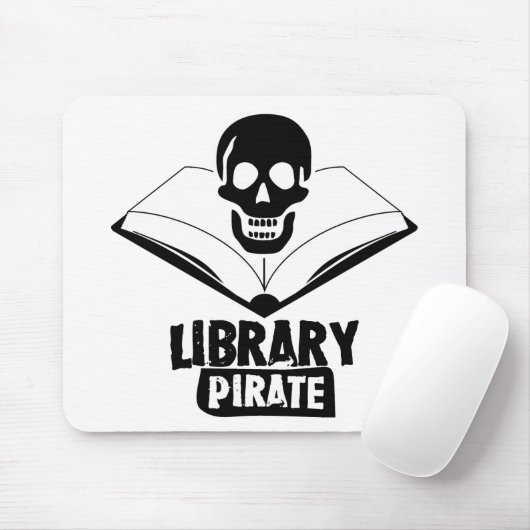 Bibliotheks-Pirat Mousepad (Mit Mouse)