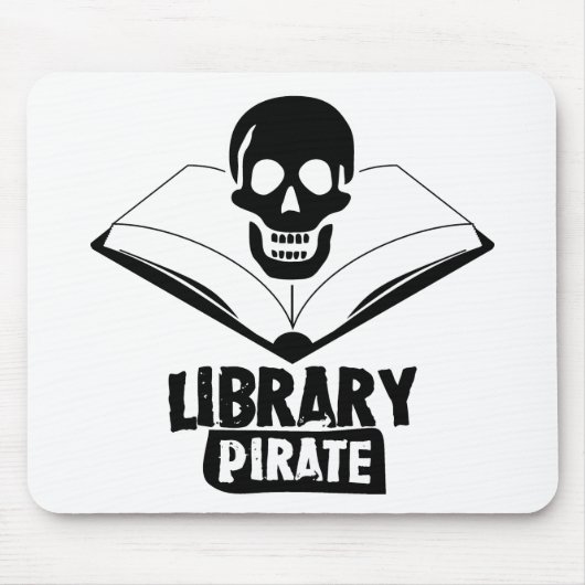 Bibliotheks-Pirat Mousepad (Vorne)