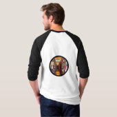 Bibliotheks-Stapel T-Shirt (Schwarz voll)