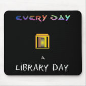 Bibliotheks-Tag Mousepad (Vorne)