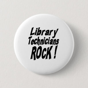Bibliotheks-Techniker-Felsen! Knopf Button