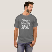 Bibliotheks-Techniker-Felsen! T - Shirt (Vorne ganz)