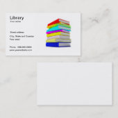 Bibliotheks-Visitenkarte Visitenkarte (Vorne/Hinten)