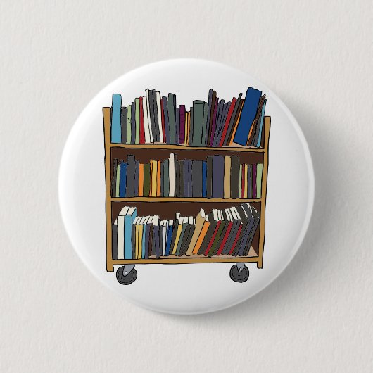 Bibliotheks-Wagen Button (Vorderseite)