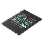 Bibliotheksabenteuer Bibliothekarischer Buchleser  Notizblock (Linke Seite)