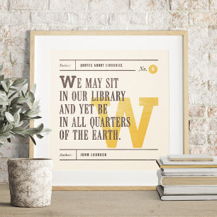 Bibliotheksangebot von John Lubbock Poster