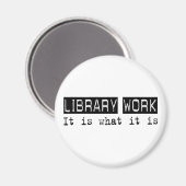 Bibliotheksarbeit Magnet (Vorderseite/Rückseite)
